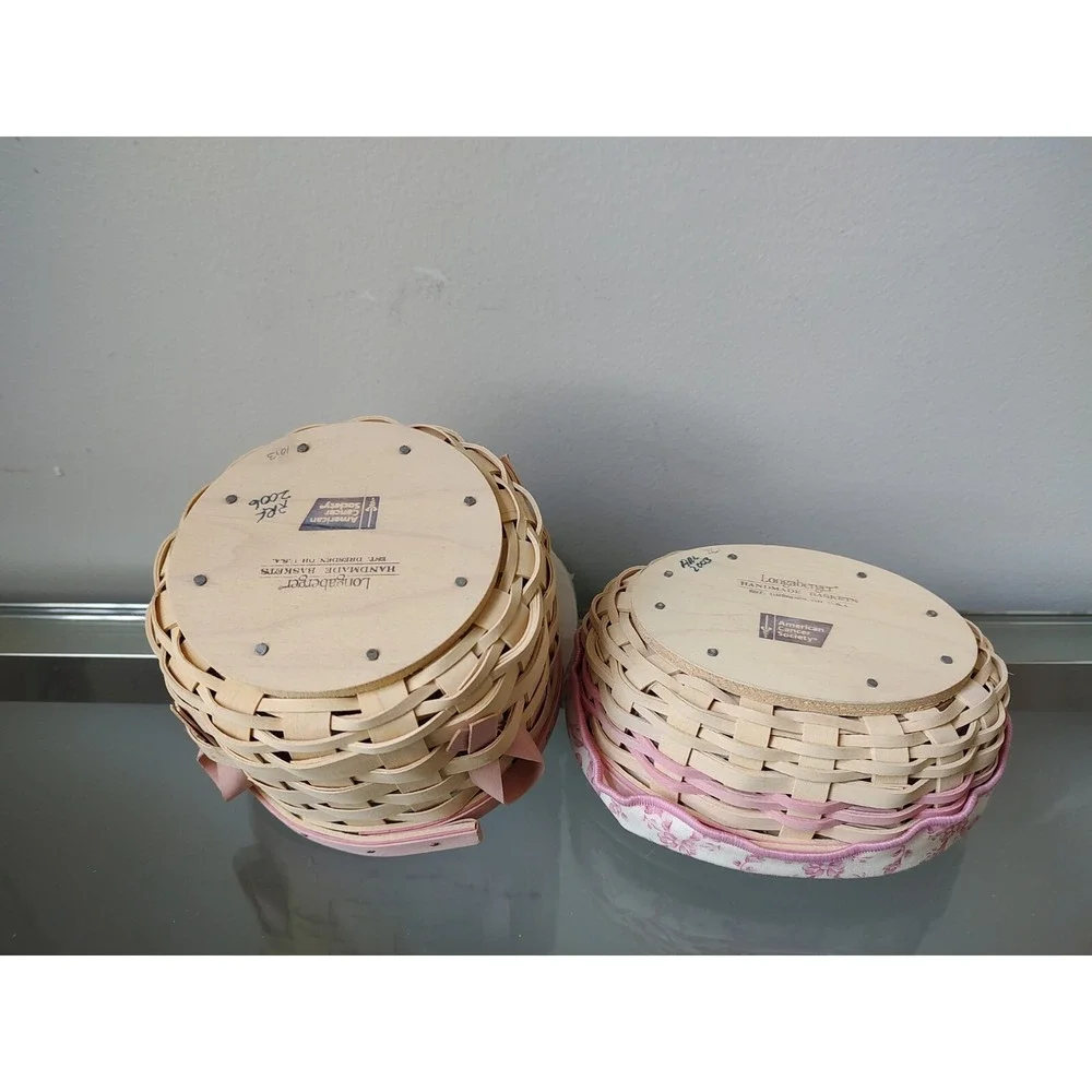 Longaberger Basket Hope pair 2006 2003 Horizon of Hope‎ Breast Cancer